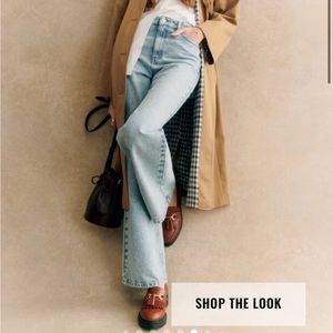 Sezane wide leg trouser